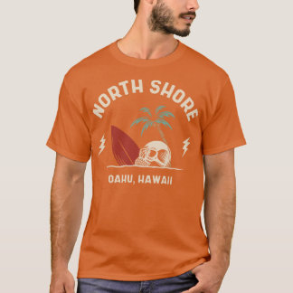 Vintage Surfing North Shore Oahu Hawaii Retro Surf T-Shirt