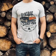 Vintage Surfing Summer Unlimited | Men T-Shirt