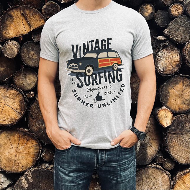 Vintage Surfing Summer Unlimited | Men T-Shirt (Creator Uploaded)