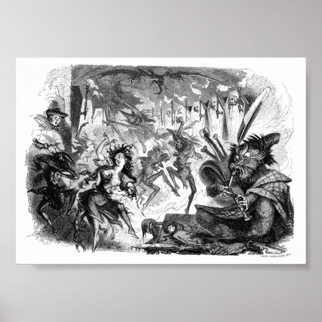 Vintage Surrealistic Book Illustration Poster (Front)