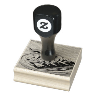 Vintage Sushi Artwork Rubber Stamp