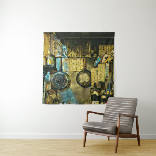 Vintage Sushi Artwork Tapestry