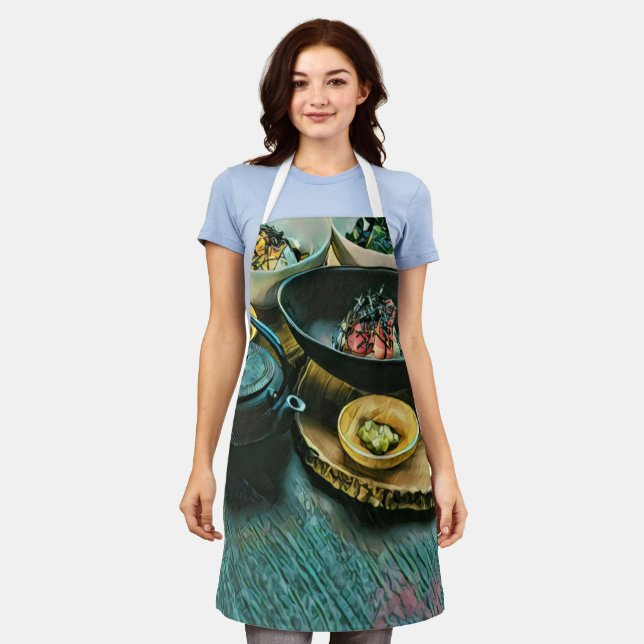 Vintage Sushi gift Apron (Worn)