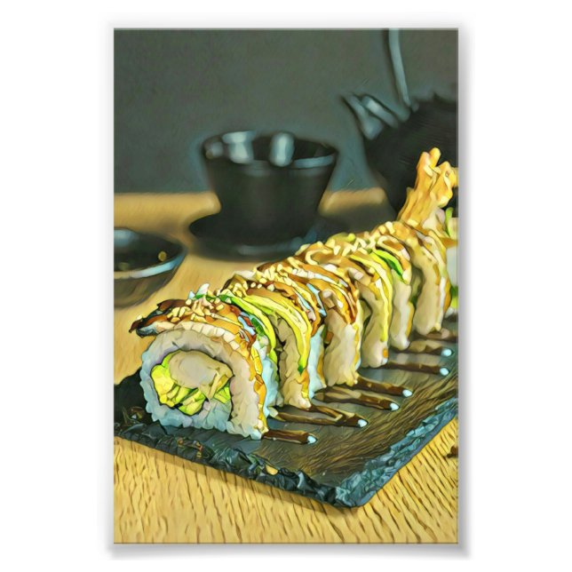 Vintage Sushi gift Photo Print (Front)
