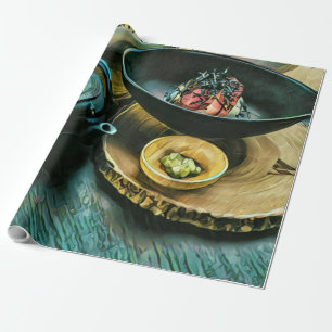 Vintage Sushi gift Wrapping Paper