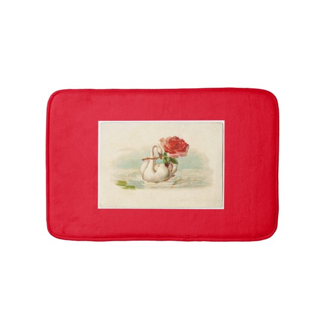 Vintage Swan Bath Mat (Front)