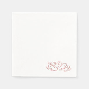 Vintage Swan Napkin