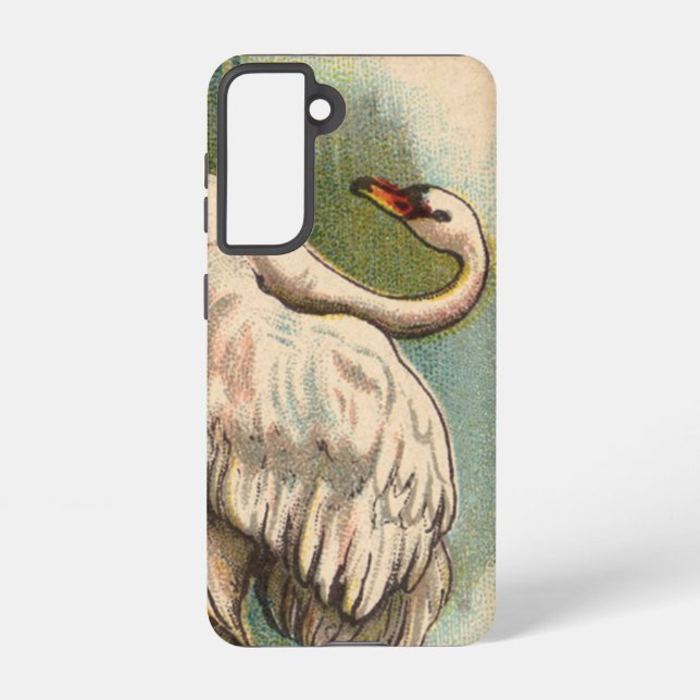 Vintage Swan Samsung Galaxy S21 Case (Back)