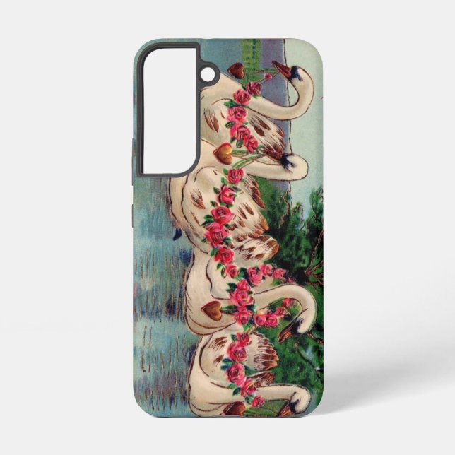 Vintage Swans Samsung Galaxy S22 Case (Back)