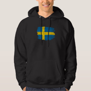 Vintage Sweden Flag For Swedish Hoodie