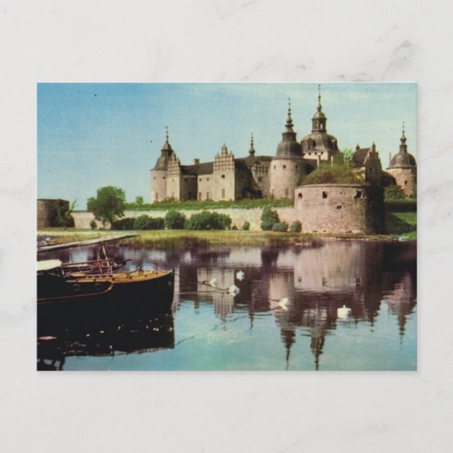 Vintage Sweden, Kalmar mediaeval castle, Postcard (Front)
