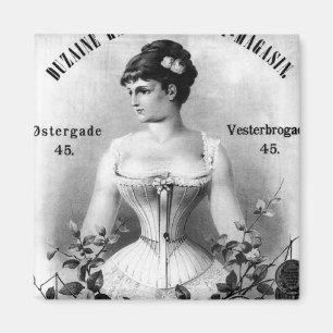 Vintage Swedish Corset Advertisement Magnet