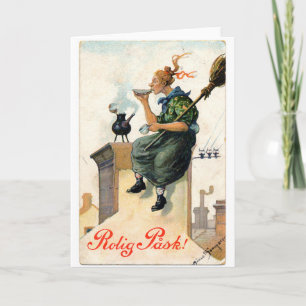 Vintage Swedish Easter painting card