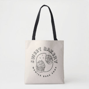 Vintage Sweet Bakery Logo Tote Bag