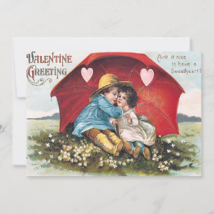 Vintage Sweetheart Valentine Flat Card