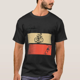 Vintage Swim Bike Run Triathlon Triathlete Men Wom T-Shirt