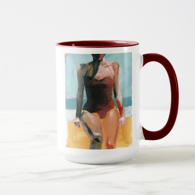 Vintage Swim - Red Swimsuit Mug (Right)