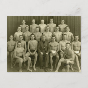 Vintage Swimmers Postcard