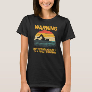 Vintage Swimming For Men Women Swimmer Swimming T-Shirt