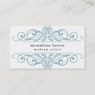 Vintage Swirl Frame Flourish Business Card
