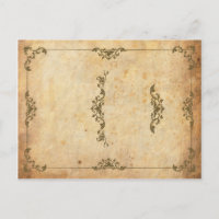 Vintage Swirl Wedding Reception Table Number