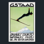 Vintage Swiss Art Deco Snow Ski Sport Competition Poster<br><div class="desc">Vintage Swiss Art Deco Snow Ski Sport Competition Poster Anime Cartoon Comic Fiction Manga</div>