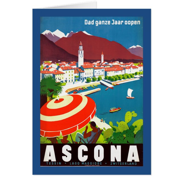 Vintage Swiss Travel Poster (Front)