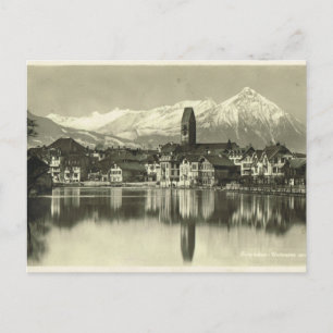 Vintage, Switzerland, Interlaken 1934 Postcard