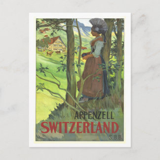 Vintage Switzerland Travel Postcard