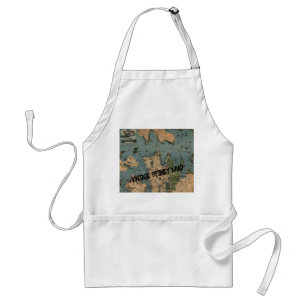 Vintage Sydney Australia Map Edit Text Standard Apron
