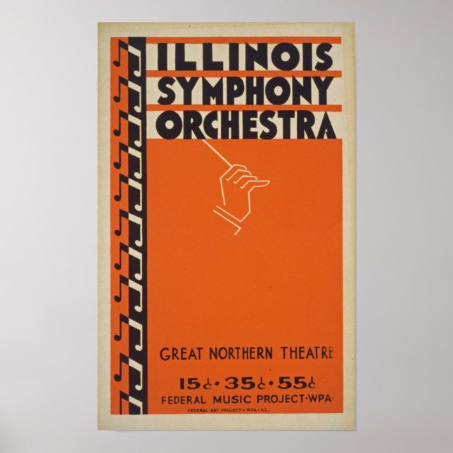 Vintage Symphony Orchestra Poster (Front)