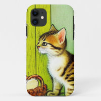 Vintage Tabby Cat Illustration