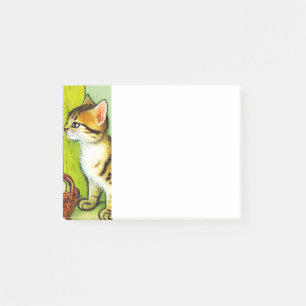 Vintage Tabby Cat Illustration Post-it Notes