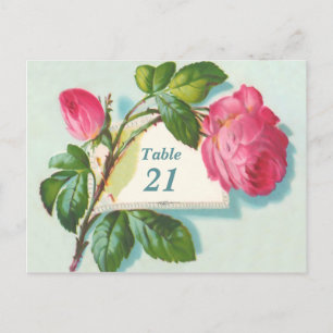 Vintage Table Number Postcard