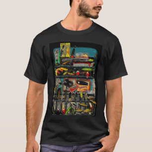 Vintage Tackle Box T-Shirt. T-Shirt