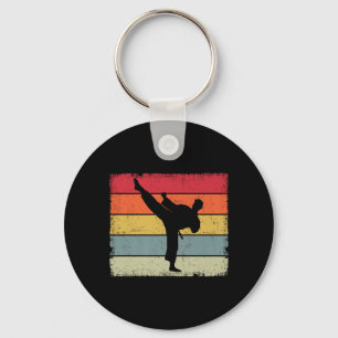 Vintage Taekwondo Karate Martial Arts Lover Girls Key Ring