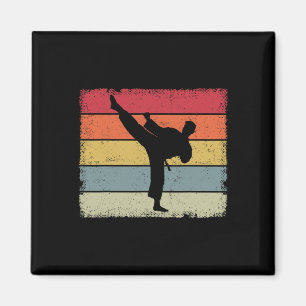 Vintage Taekwondo Karate Martial Arts Lover Girls  Magnet