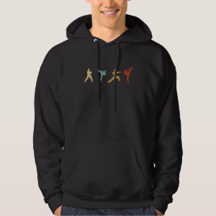 Vintage Taekwondo Tae Kwon Do Fighter Hoodie