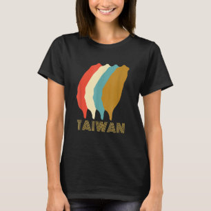 Vintage Taiwan I Love Taiwan Map T-Shirt