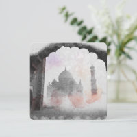 Vintage Taj Mahal Postcard – Retro Travel Souvenir