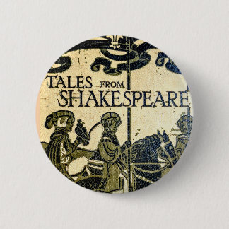 Vintage"Tales from Shakespeare" Book Cover 6 Cm Round Badge