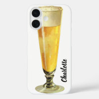Vintage Tall Frosty Draught Beer, Alcohol Beverage