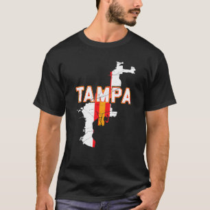 Vintage TAMPA Florida  Tampa Map Women Men Girls B T-Shirt