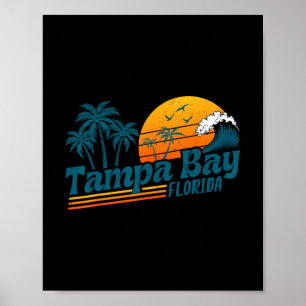 Vintage Tampa Y Florida Beach Summer Vacation Spri Poster