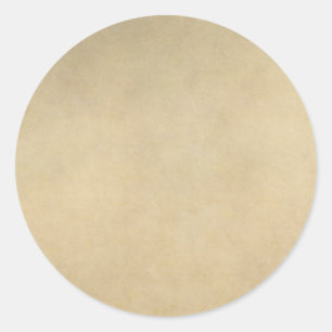 Vintage Tan Paper Parchment Background Template Classic Round Sticker