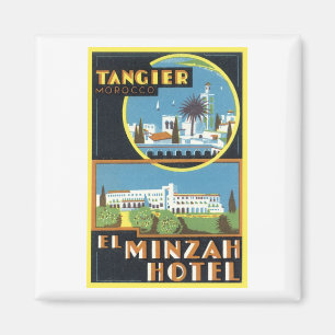 Vintage Tangier, Morocco El Minzah Hotel Magnet