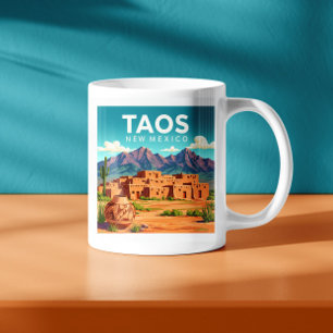 Vintage Taos New Mexico Coffee Mug