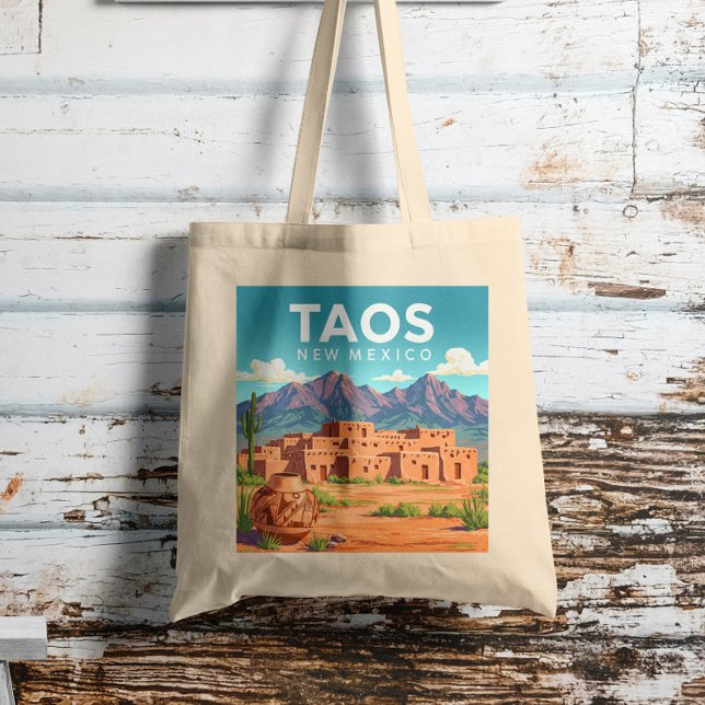 Vintage Taos New Mexico Tote Bag (Creator Uploaded)