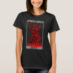 Vintage Tarot Card Death Satanic Occult Satan Unho T-Shirt