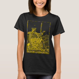 VINTAGE TAROT CARD QUEEN OF SWORDS T-Shirt